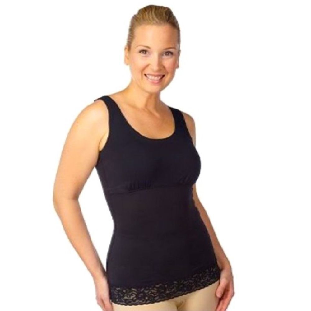 Spanx Hide & Sleek Black Lace Shapewear Tank